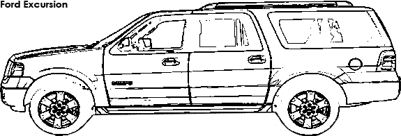 Ford excursion drawing