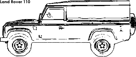 Land Rover 110 Dimensions