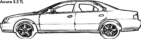 Acura 3.2 TL coloring