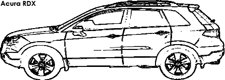 Acura RDX coloring