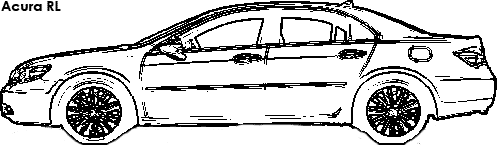 Acura RL coloring