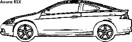 Acura RSX coloring