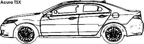 Acura TSX coloring