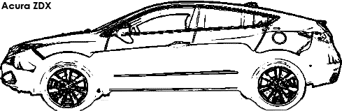 Acura ZDX coloring