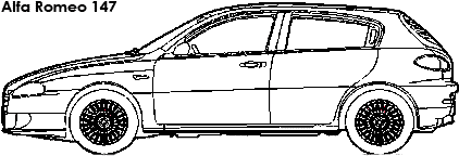 Alfa Romeo 147 coloring