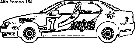 Alfa Romeo 156 coloring