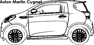 Aston Martin Cygnet coloring