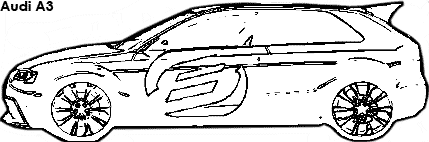Audi A3 coloring