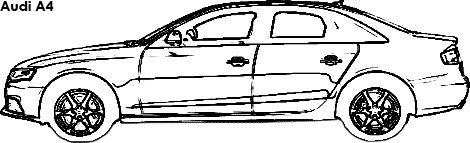 Audi A4 coloring
