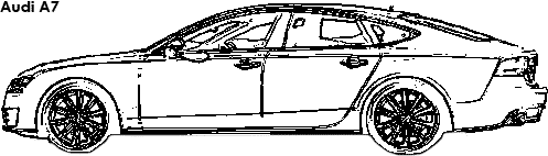 Audi A7 coloring