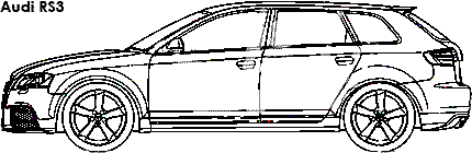 Audi RS3 coloring