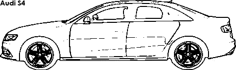Audi S4 coloring