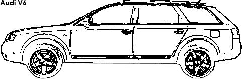 Audi V6 coloring