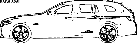 BMW 325i coloring