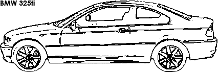 BMW 325ti coloring