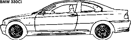 BMW 330Ci coloring