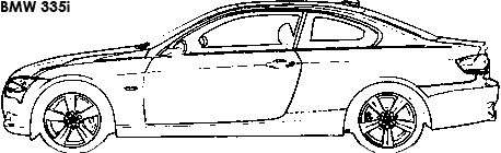 BMW 335i coloring