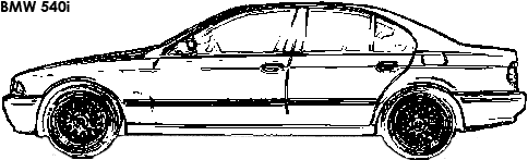 BMW 540i coloring