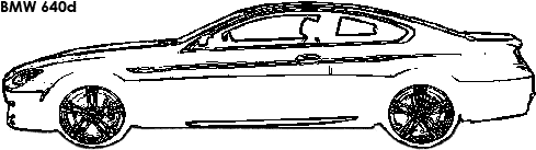 BMW 640d coloring