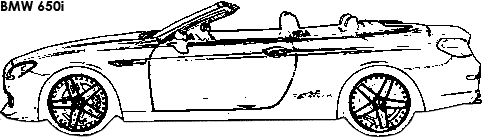 BMW 650i coloring