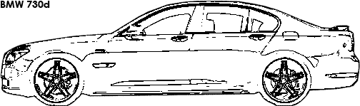 BMW 730d coloring