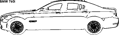 BMW 760i coloring