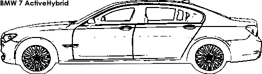 BMW 7 ActiveHybrid coloring