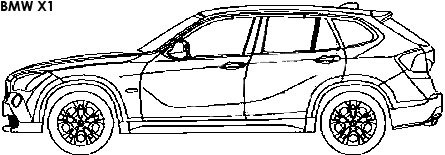 BMW X1 coloring