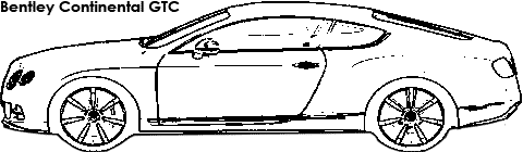 Bentley Continental GTC coloring