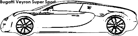 Bugatti Veyron Super Sport coloring