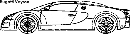 Bugatti Veyron coloring