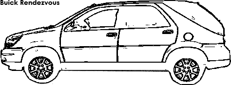 Buick Rendezvous coloring