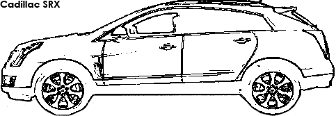 Cadillac SRX coloring