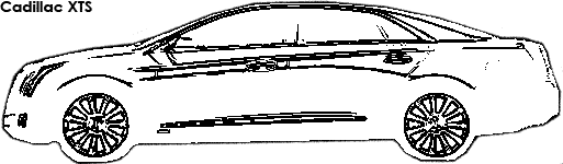 Cadillac XTS coloring