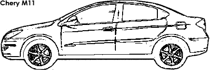 Chery M11 coloring