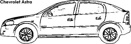 Chevrolet Astra coloring