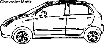 Chevrolet Matiz coloring