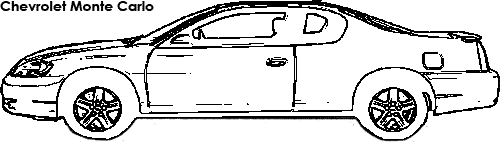 Chevrolet Monte Carlo coloring