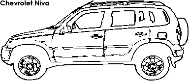 Chevrolet Niva coloring