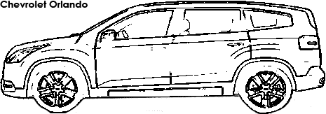 Chevrolet Orlando coloring