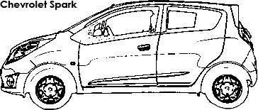 Chevrolet Spark coloring