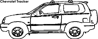 Chevrolet Tracker coloring