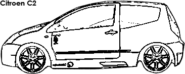 Citroen C2 coloring