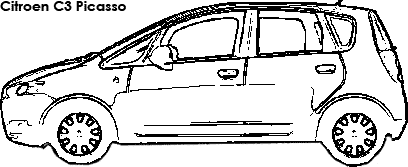 Citroen C3 Picasso coloring