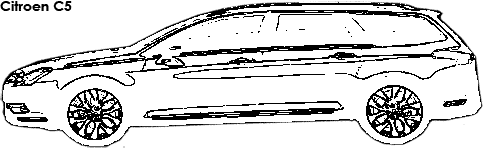 Citroen C5 coloring