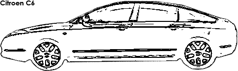 Citroen C6 coloring