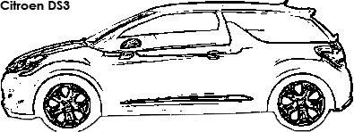 Citroen DS3 coloring