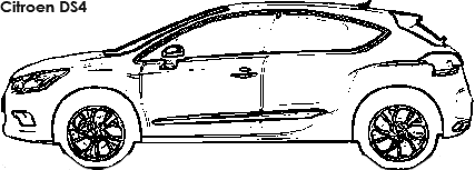 Citroen DS4 coloring