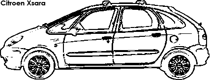 Citroen Xsara coloring