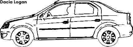Dacia Logan coloring